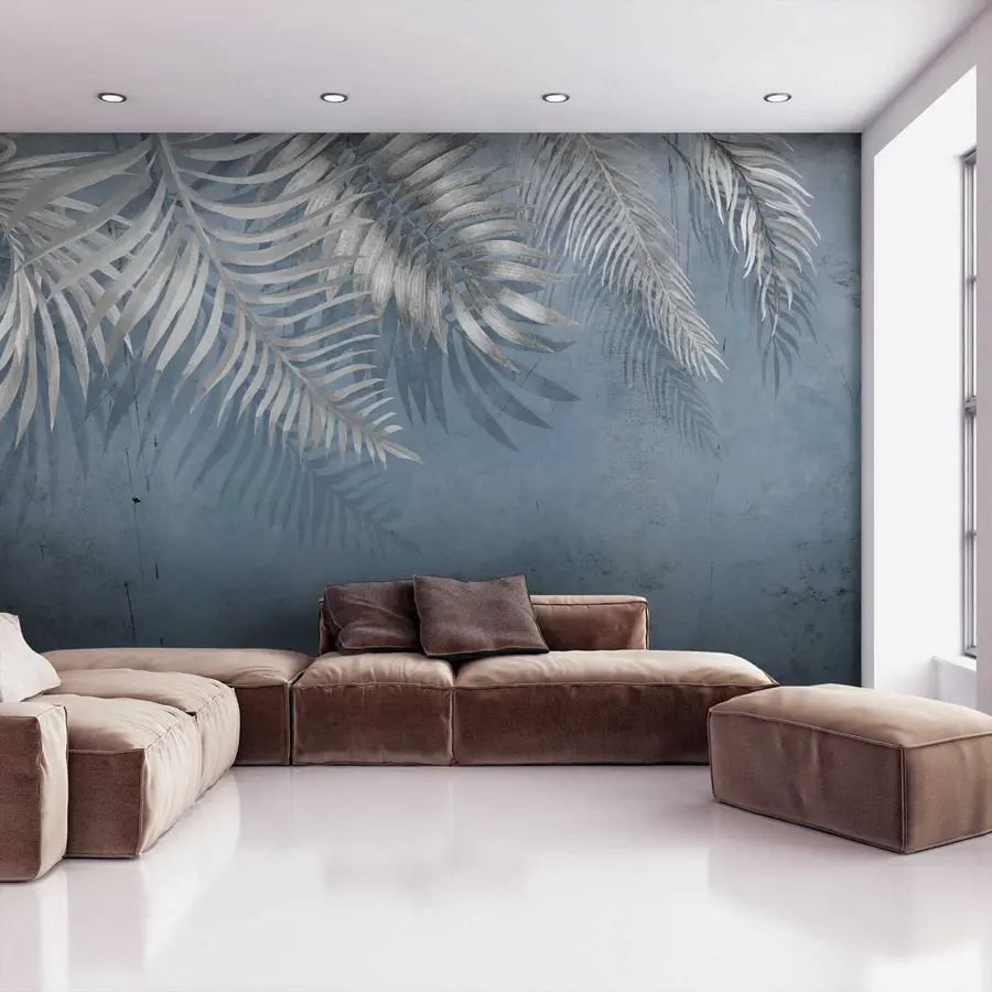 τοιχογραφίες Vintage τοίχο με φύλλα u18312