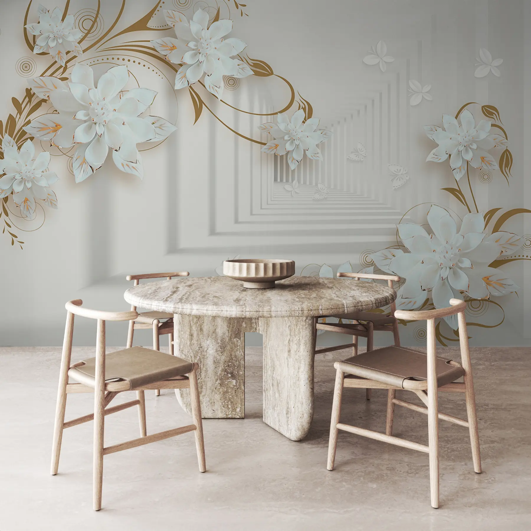 τοιχογραφίες Λουλούδια στο τούνελ u21861