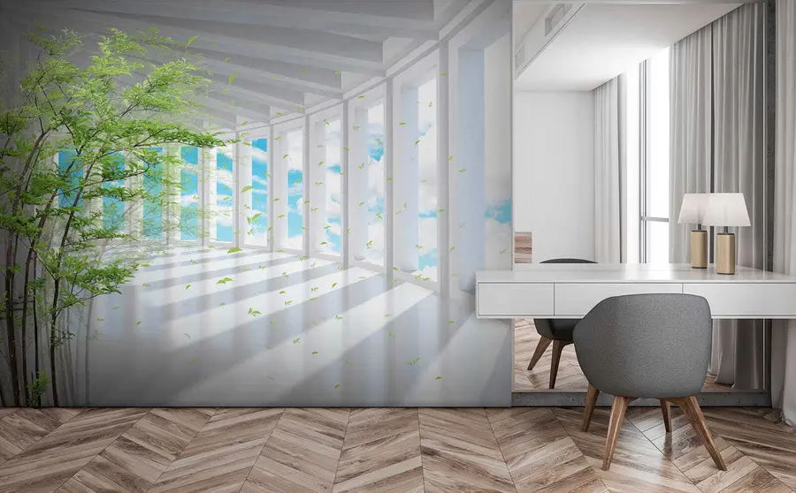 τοιχογραφίες Σήραγγα με θέα στα σύννεφα u29922