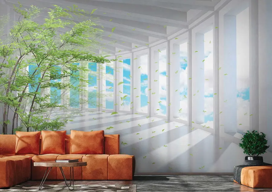 τοιχογραφίες Σήραγγα με θέα στα σύννεφα u29922