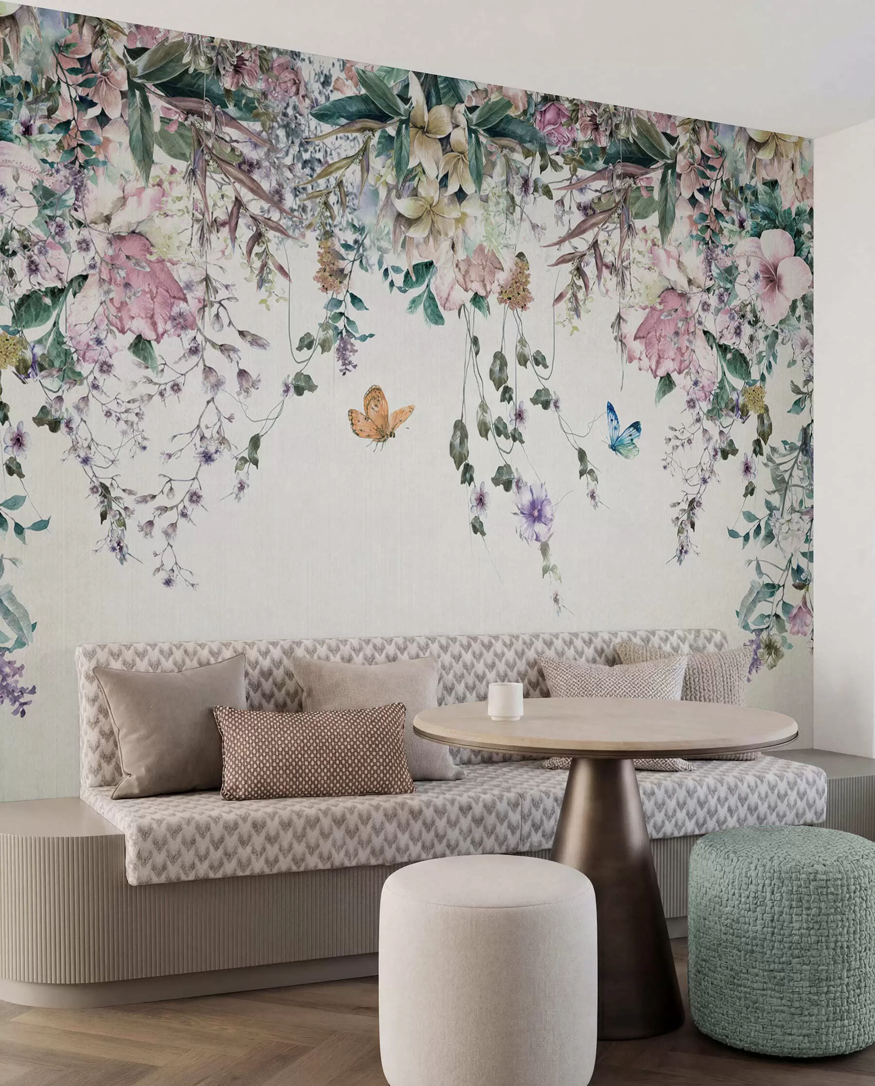 τοιχογραφίες Γιρλάντα πεταλούδων u30601