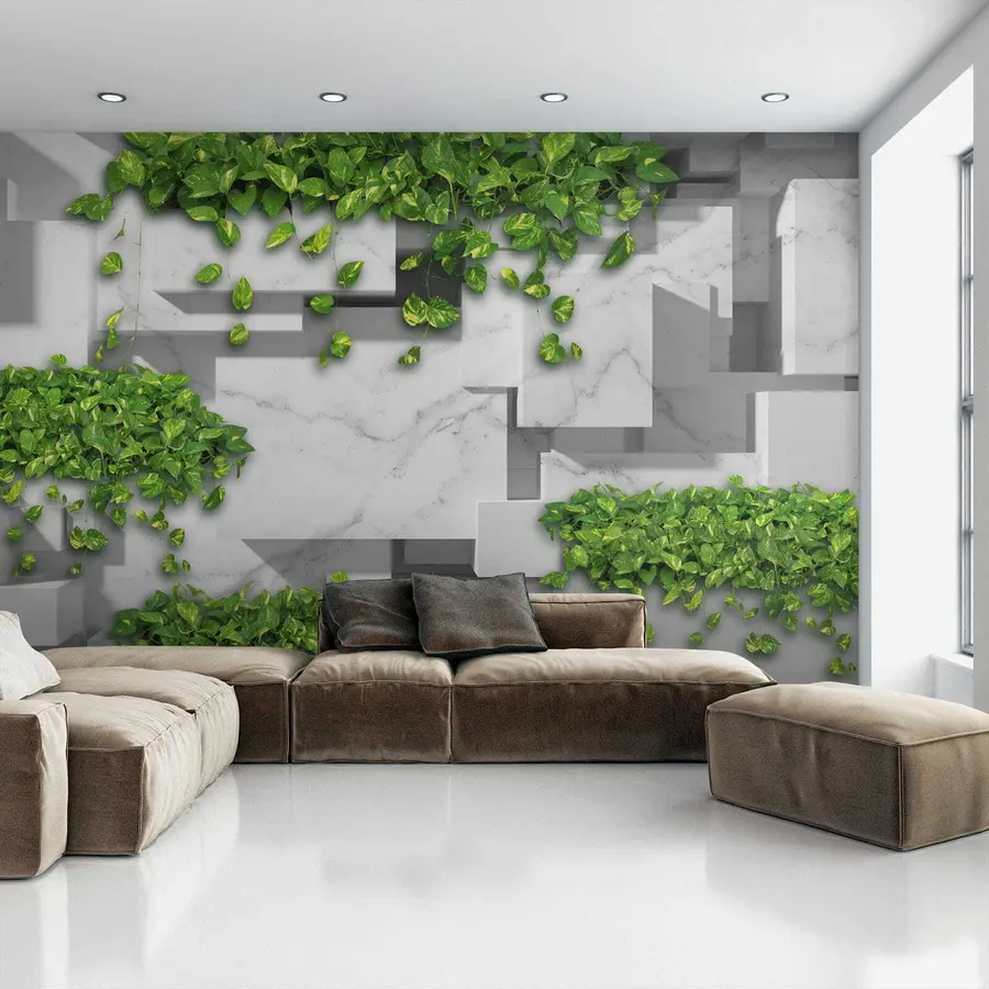 τοιχογραφίες 3d πάνελ και φυτά u34395