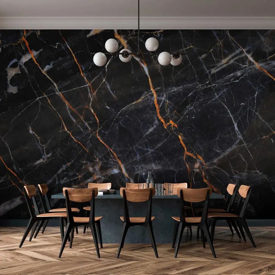 τοιχογραφίες Μαύρο κλασικό μάρμαρο u37463