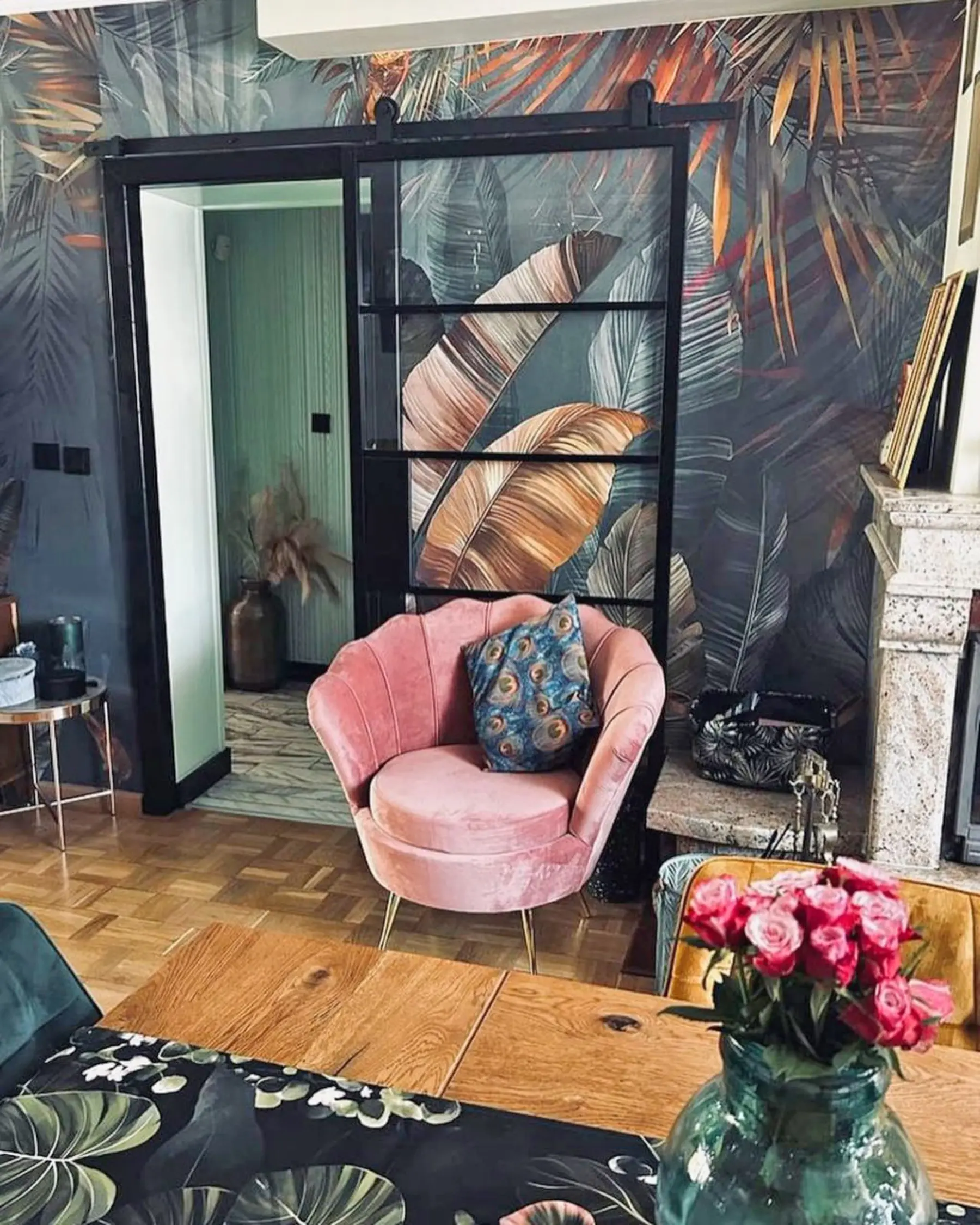 τοιχογραφίες Φωτεινή τροπική ζούγκλα u50468