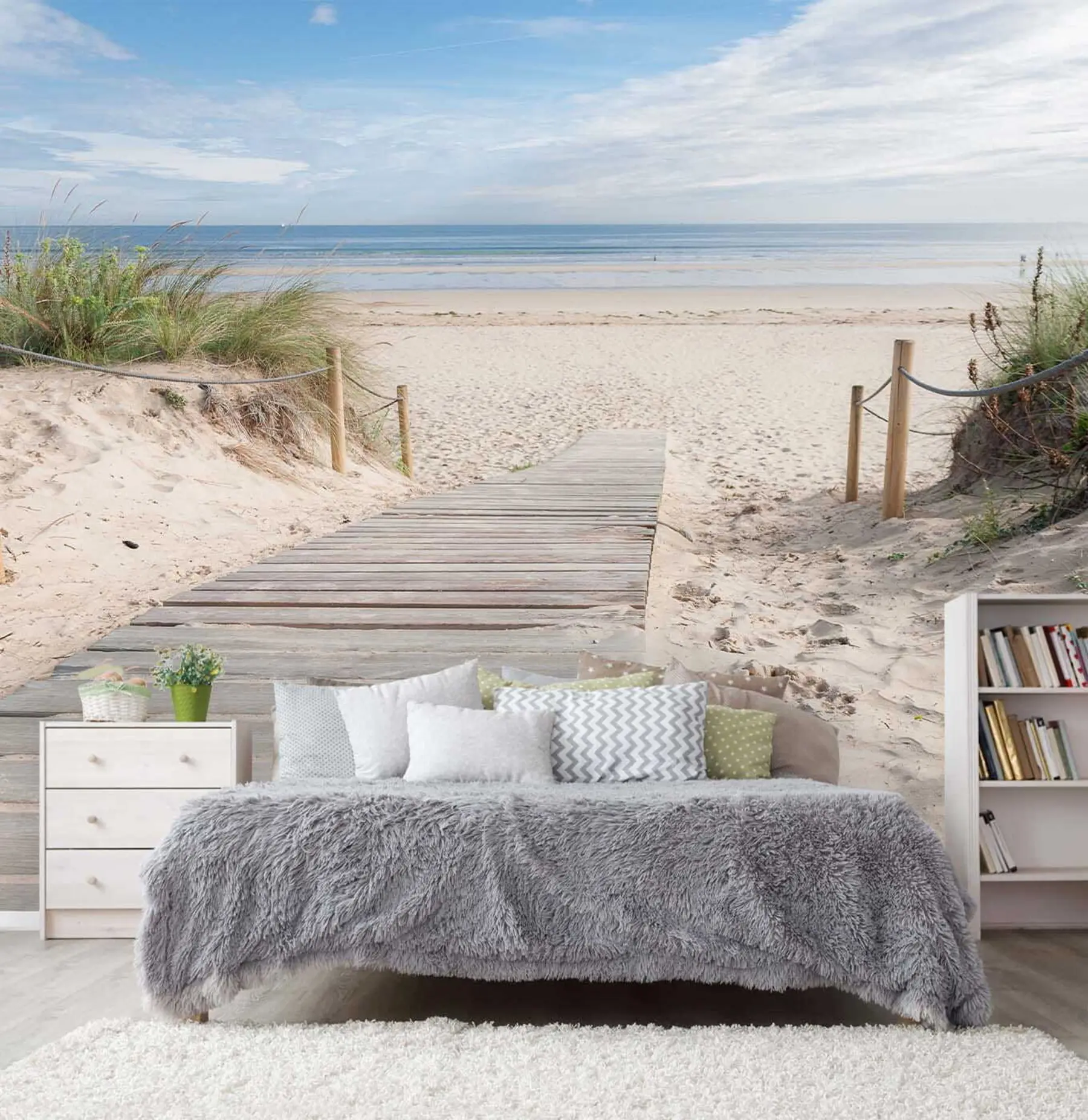 τοιχογραφίες Μονοπάτι προς την αμμώδη παραλία u54357