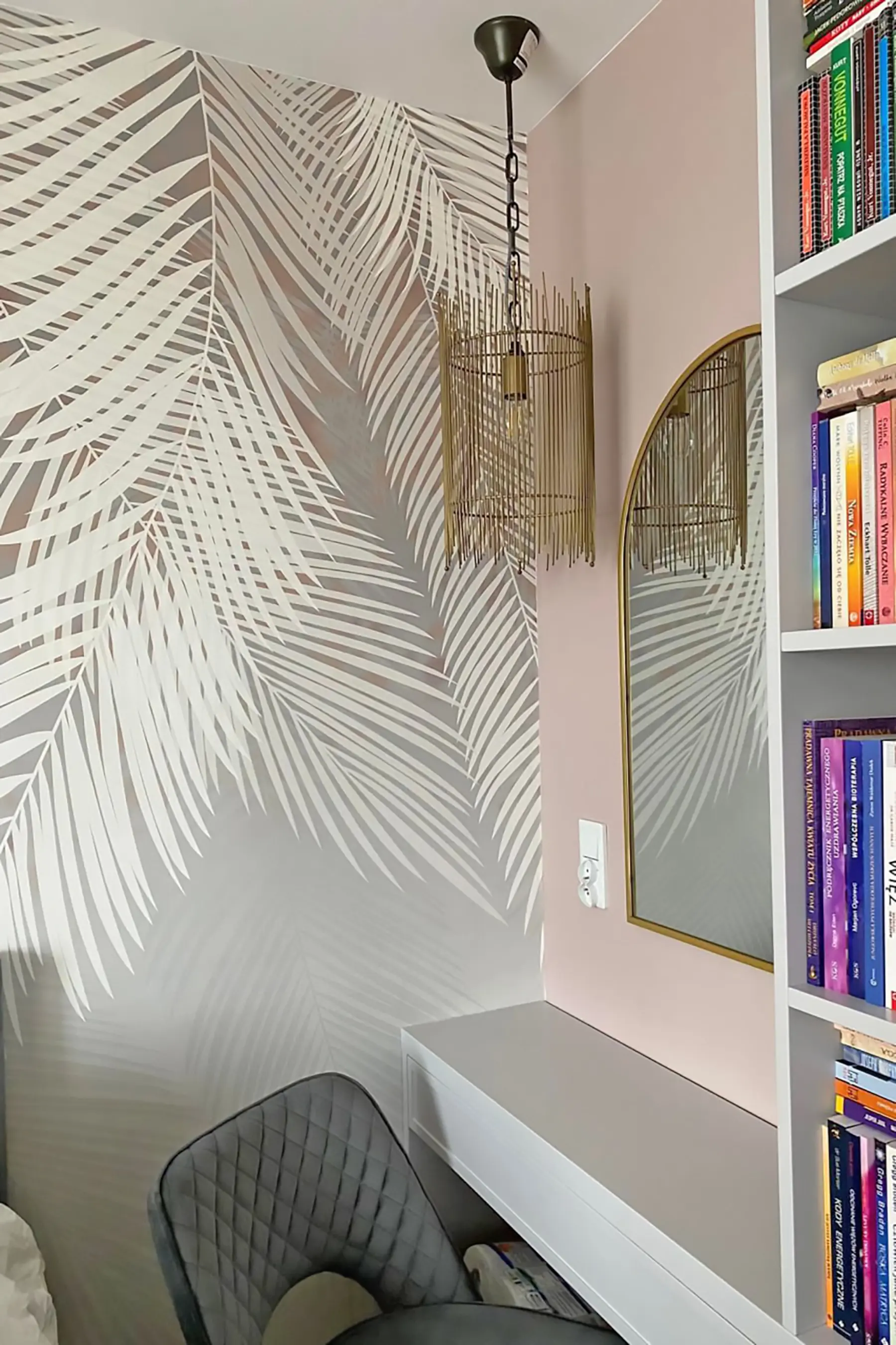 τοιχογραφίες Γκρίζα φύλλα φοίνικα u48556