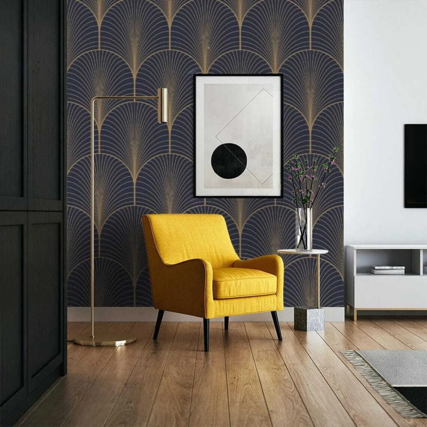 τοιχογραφίες Art deco μοτίβο u53246