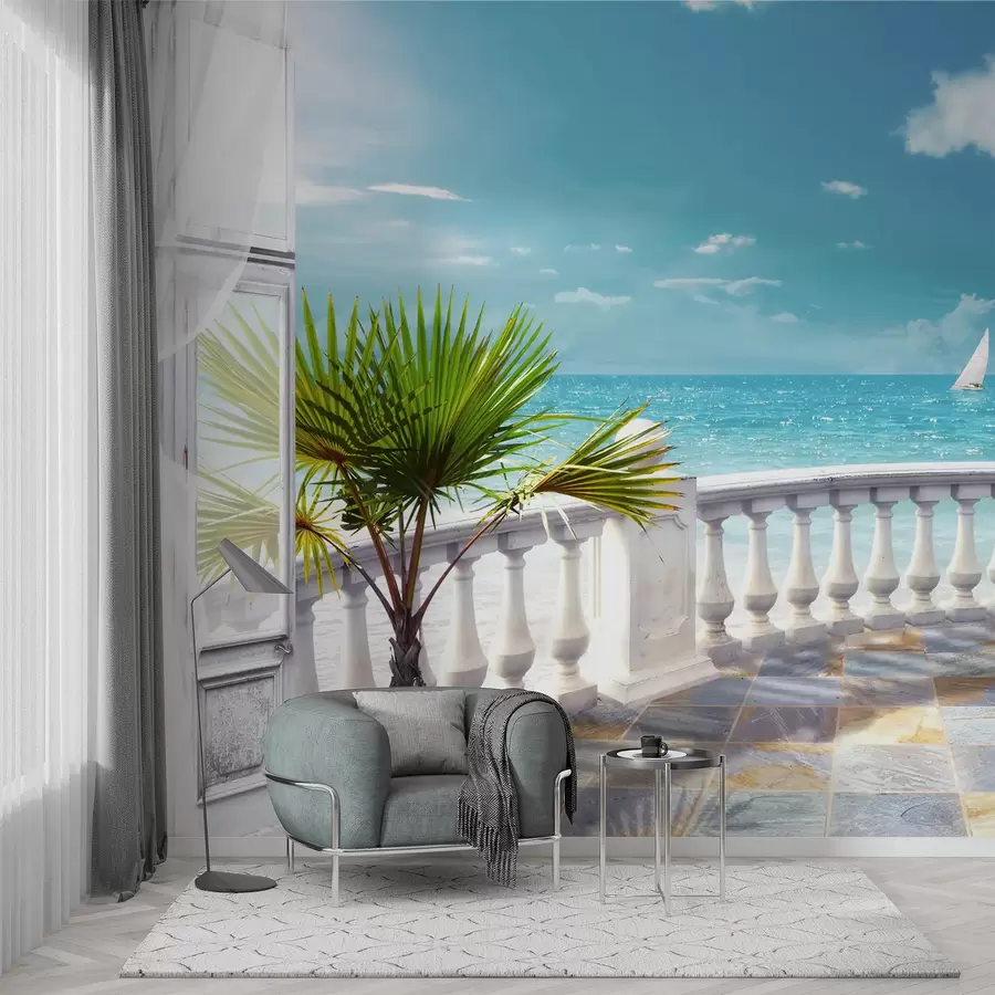 τοιχογραφίες Νερό, σύννεφα και ουρανός u26132