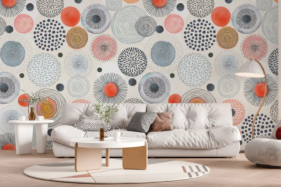 τοιχογραφίες Αφηρημένοι κύκλοι w00043