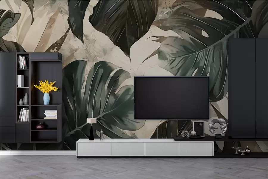 τοιχογραφίες Μεγάλα φύλλα w00999