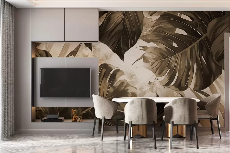 τοιχογραφίες Μεγάλα φύλλα w00999v2