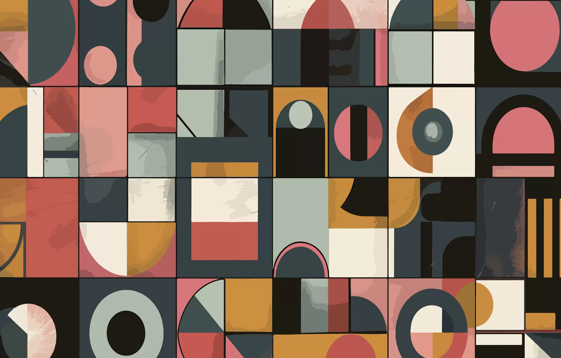 τοιχογραφίες Στυλ Bahaus w01075