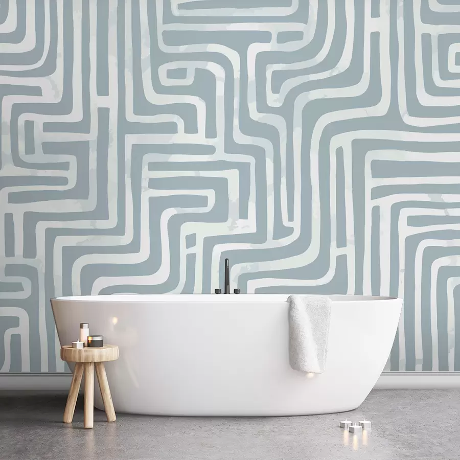 τοιχογραφίες Κομψός σύγχρονος λαβύρινθος w08299v1