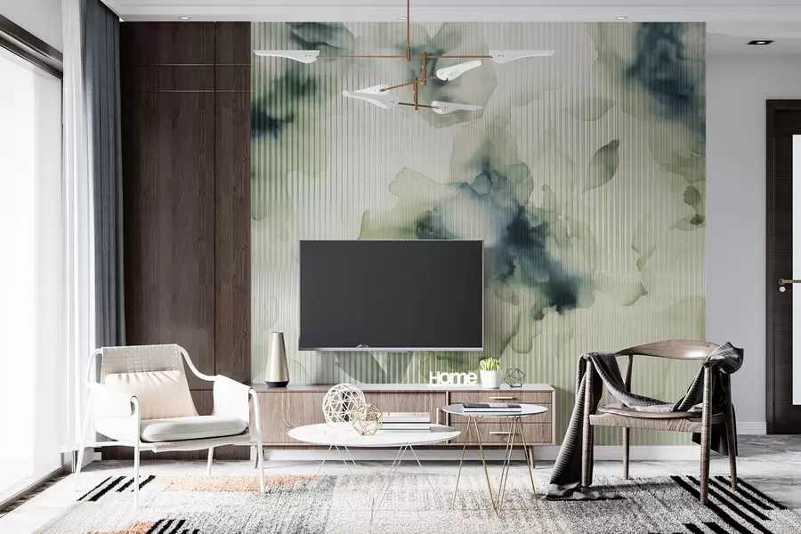 τοιχογραφίες αφηρημένοι λεκέδες πίσω από γυαλί w01681v1