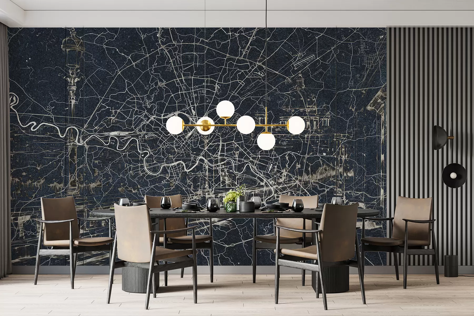 τοιχογραφίες Χάρτης πόλης Ρώμη, σχέδιο γραμμής, αρχιτεκτονική, Ιταλία, σκούρα χρώματα w01698v1