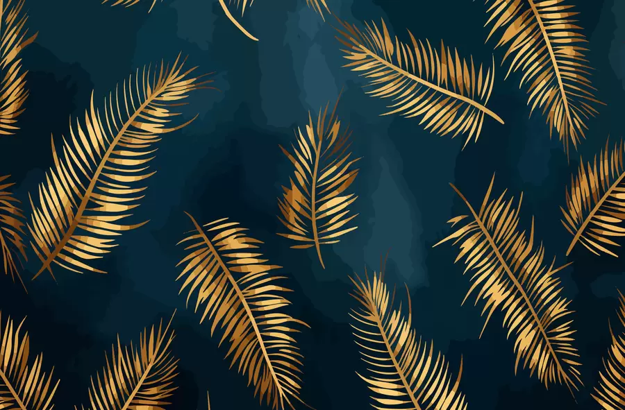 τοιχογραφίες Βαμμένα φύλλα w01743