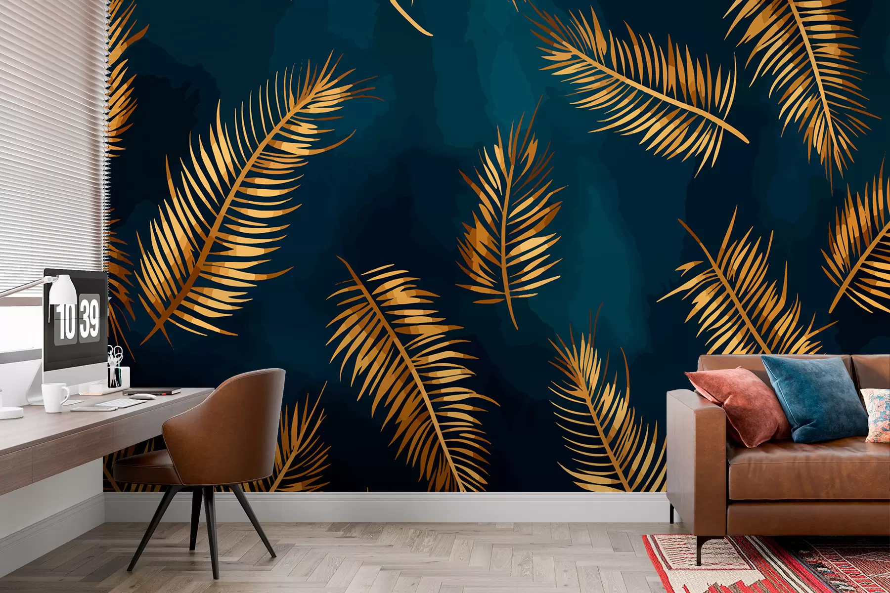 τοιχογραφίες Βαμμένα φύλλα w01743