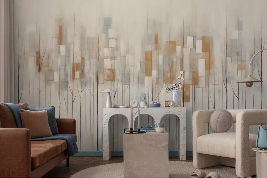 τοιχογραφίες Αφηρημένα δέντρα w08396