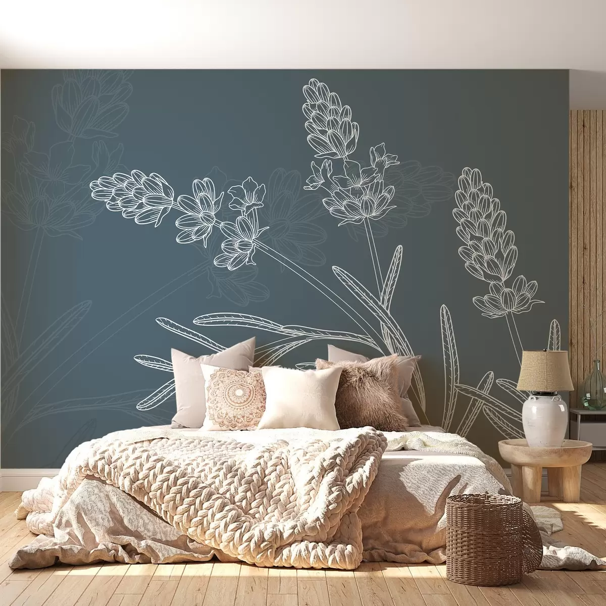 Τοιχογραφίες Λεβάντα γραμμική σε μπλε w02243v2 αγοράζουν Ηνωμένο Βασίλειο - Uwalls.gr τοιχογραφίες Λεβάντα γραμμική σε μπλε w02243v2