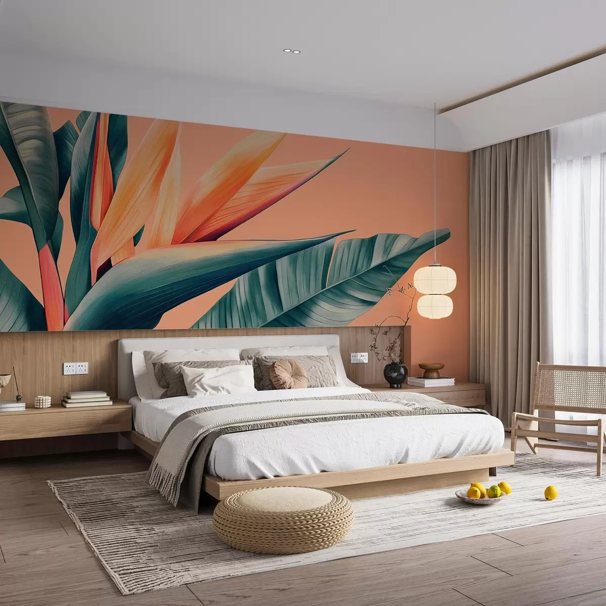 τοιχογραφίες Μεγάλη strelitzia w08454
