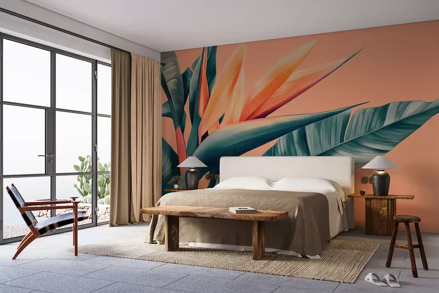 τοιχογραφίες Μεγάλη strelitzia w08454