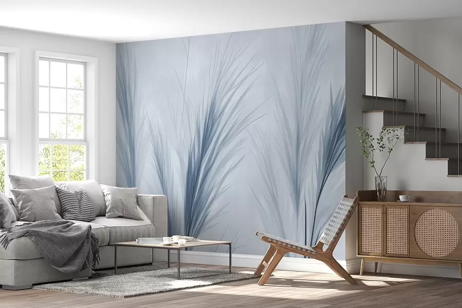 τοιχογραφίες Τραβηγμένα πολυτελή στάχυα σιτηρών w02506v1