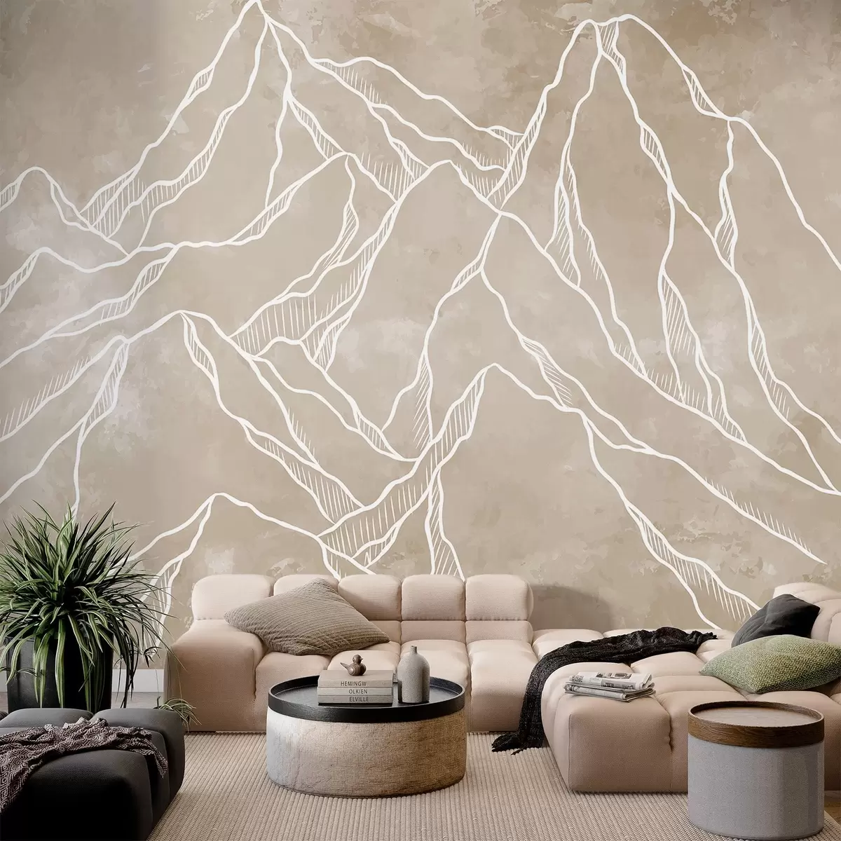 τοιχογραφίες Σχηματική αναπαράσταση των βουνοκορφών w02524v1