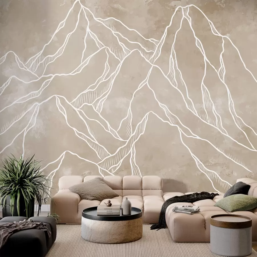 τοιχογραφίες Σχηματική αναπαράσταση των βουνοκορφών w02524v1