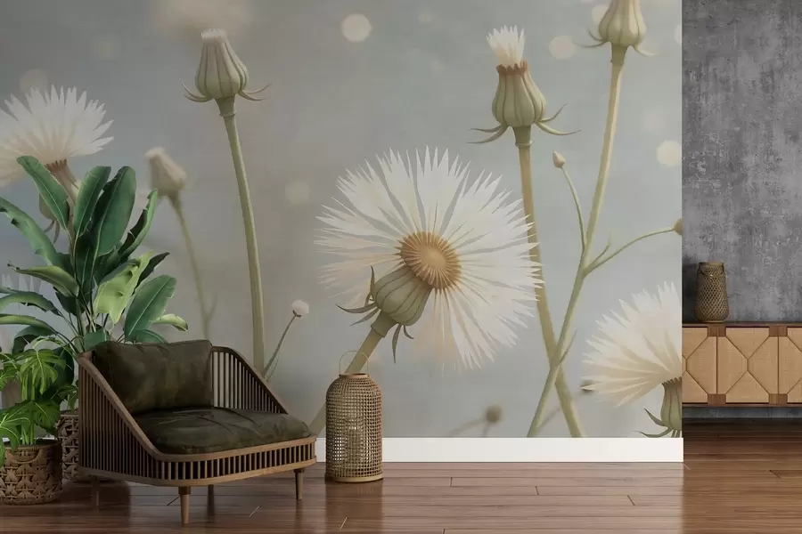 τοιχογραφίες Ζωγραφισμένες αέρινες πικραλίδες w02614