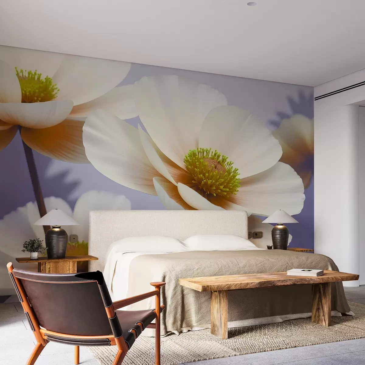 τοιχογραφίες Πολύχρωμα λουλούδια w02612v1