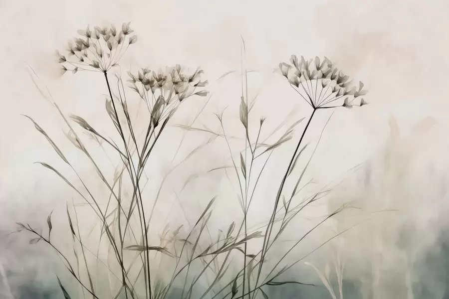 τοιχογραφίες Βότανα σε υδατογραφία θολό στυλ w02920