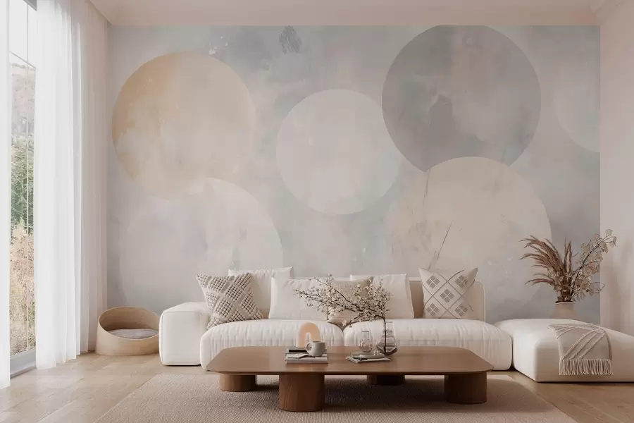 τοιχογραφίες Αφηρημένη ταπετσαρία χορός των πλανητών w02911