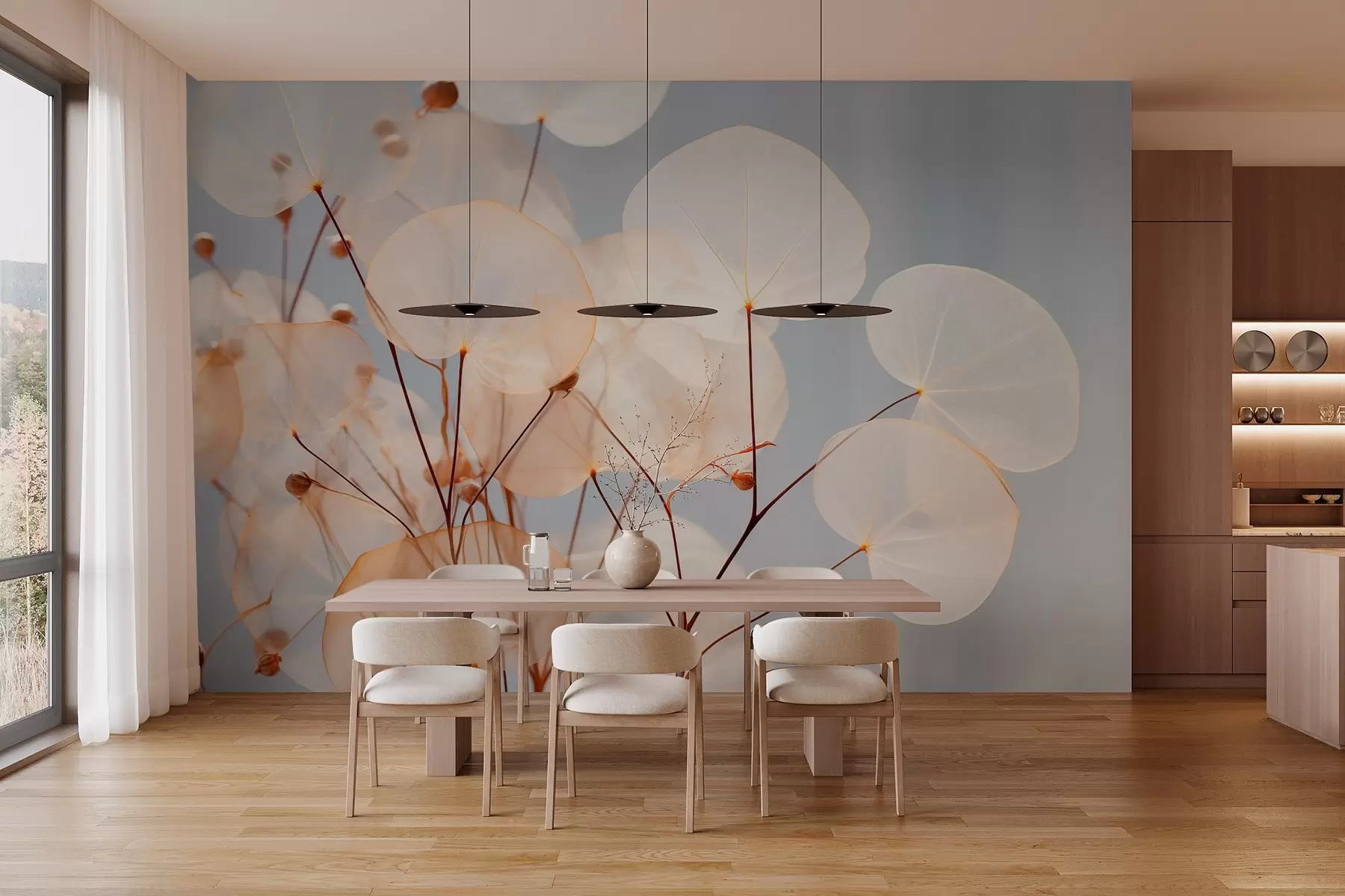 τοιχογραφίες Διακοσμητικά φύλλα w03068