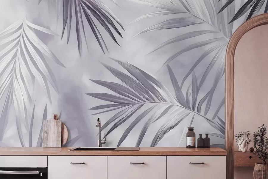 Τοιχογραφίες Τροπικά φύλλα αφαίρεση, φοίνικας, μοβ παλέτα χρωμάτων  w03153v1 αγοράζουν Ηνωμένο Βασίλειο - Uwalls.gr τοιχογραφίες Τροπικά φύλλα αφαίρεση, φοίνικας, μοβ παλέτα χρωμάτων  w03153v1