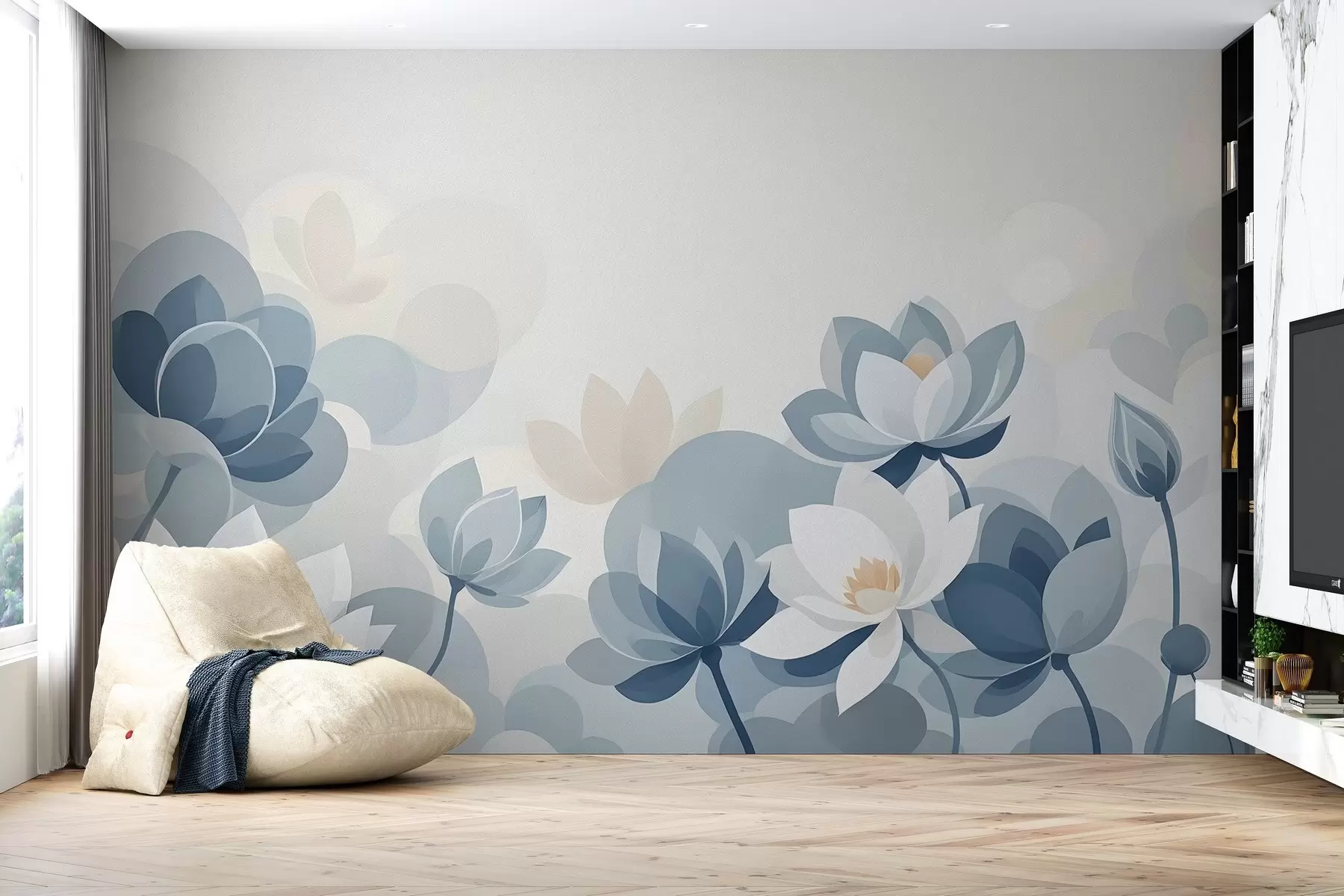 τοιχογραφίες Αφαίρεση σε στυλ ελαιογραφίας w03334