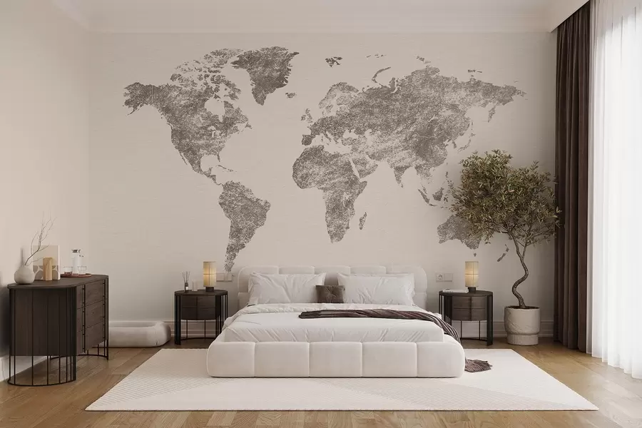 τοιχογραφίες Χάρτης υφής του κόσμου w03312v2