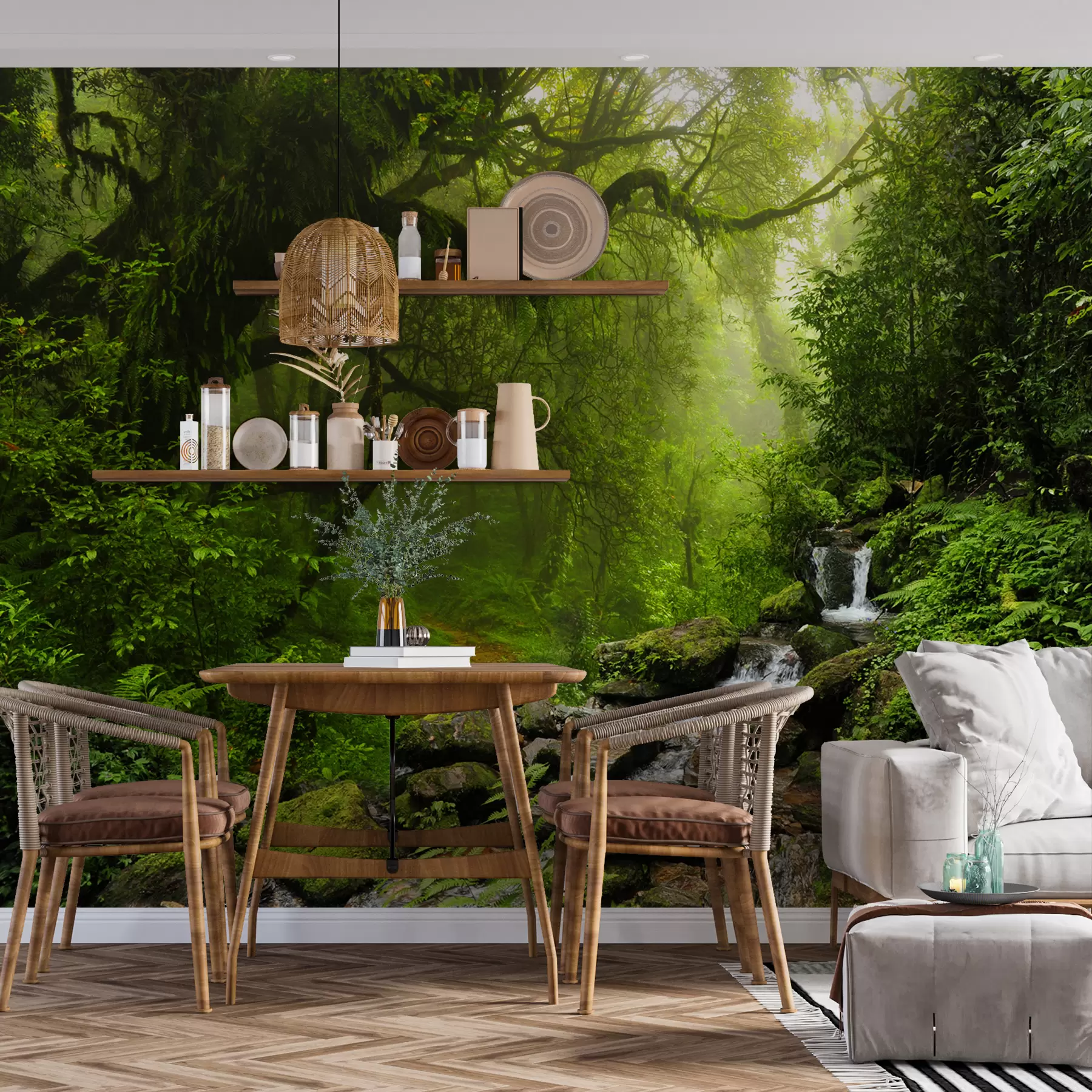 τοιχογραφίες Φυτά, νερό και φυσικό περιβάλλον u53758