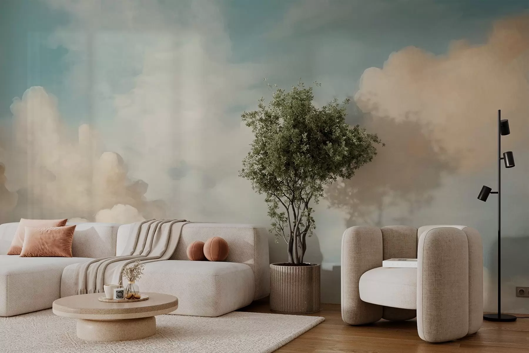 τοιχογραφίες Συννεφιασμένος ουρανός w03505