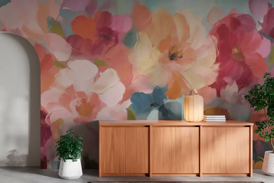 τοιχογραφίες Μεγάλα λουλούδια w03747