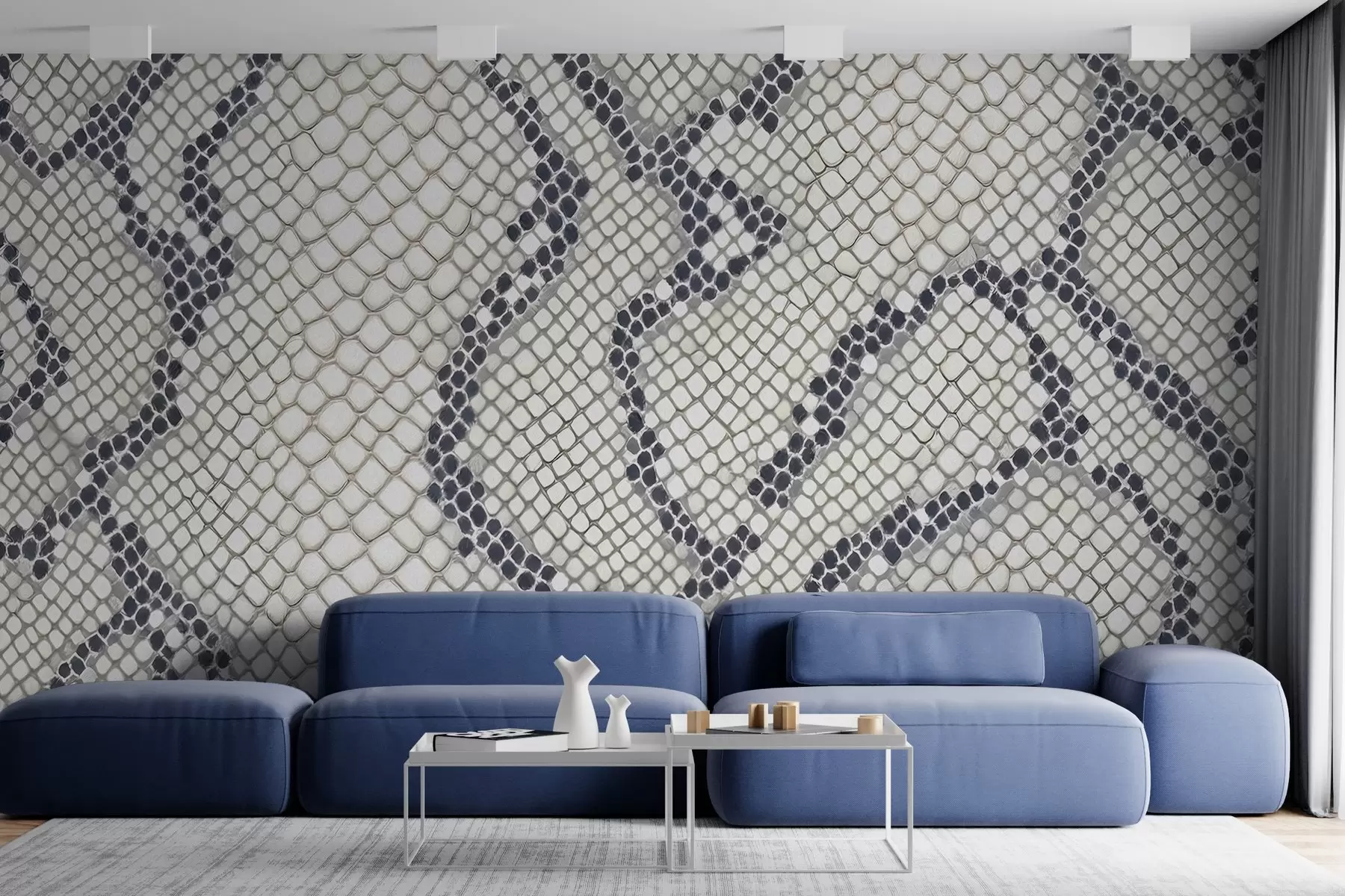 τοιχογραφίες Απομίμηση δέρματος φιδιού με μπογιά w03830