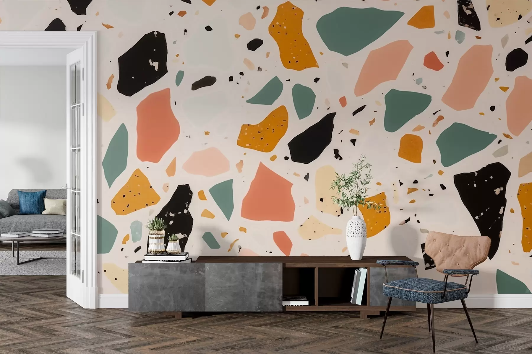 τοιχογραφίες Terrazzo w03836