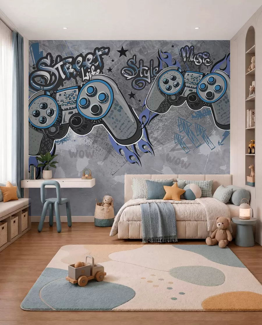 τοιχογραφίες Χειριστήρια σε street art w04054
