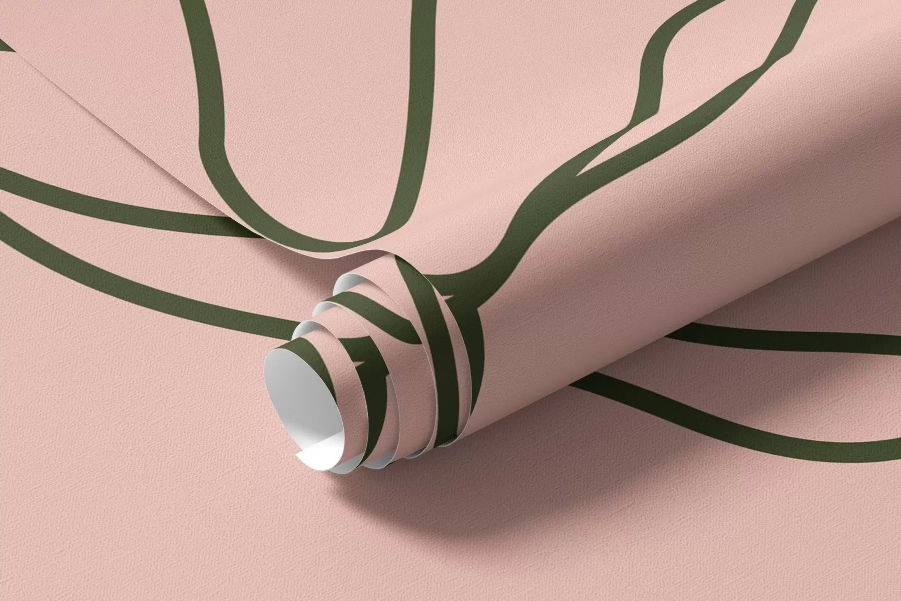 τοιχογραφίες Λεπτές γραμμές λουλουδιών w09167v1