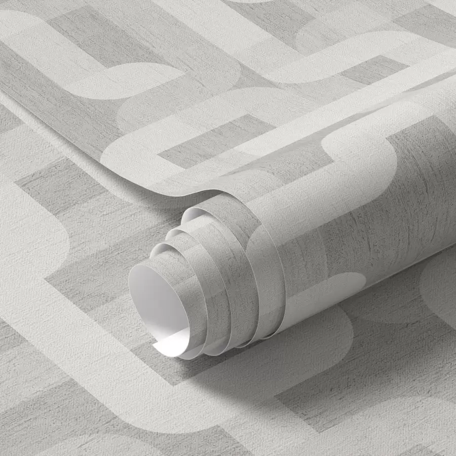 τοιχογραφίες Μοντέρνο γραφικό μοτίβο με καμπύλες γραμμές a00190