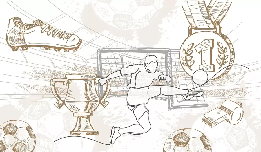 τοιχογραφίες Χαρακτηριστικά ποδοσφαίρου w04108v1