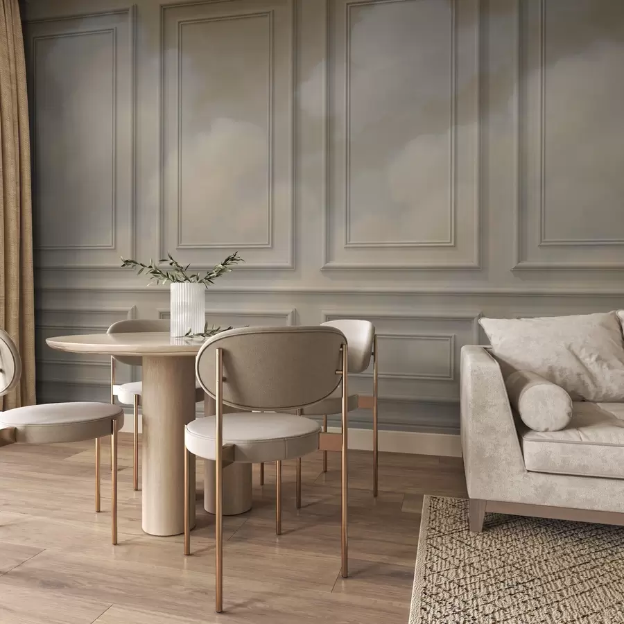 τοιχογραφίες Απομίμηση καλούπι με αέρινα σύννεφα w04110v1