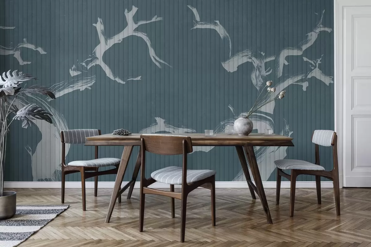 τοιχογραφίες Χαριτωμένες σιλουέτες δέντρων w04131v2