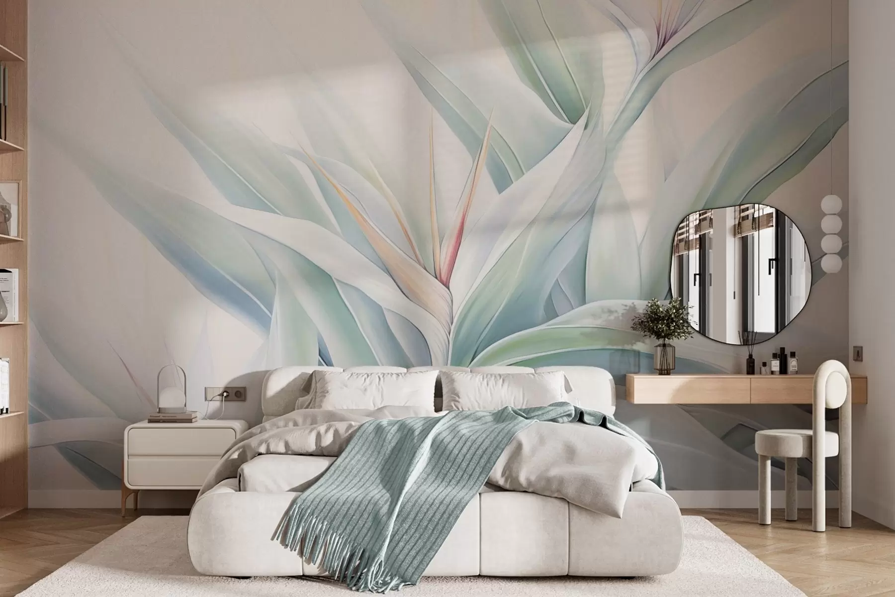 τοιχογραφίες Φύλλωμα Strelitzia w04264