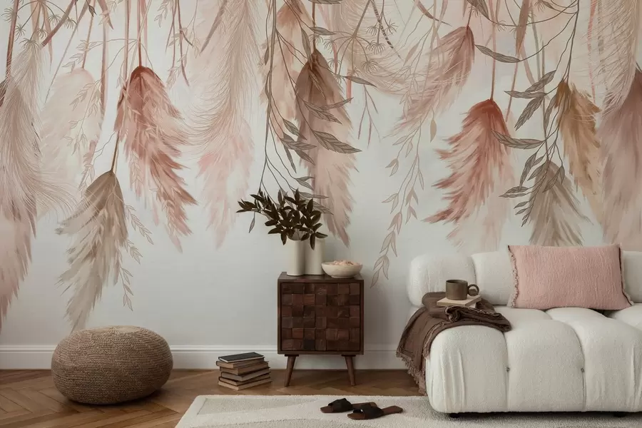 τοιχογραφίες Αποξηραμένα άνθη λουλουδιών w04253