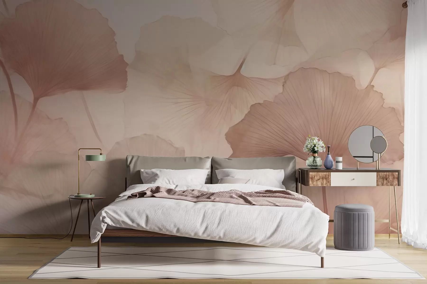τοιχογραφίες Φύλλα Ginkgo w04280